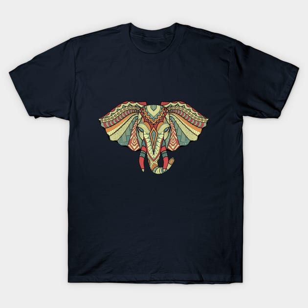 Zentangle Elephant T-Shirt by noellelucia713